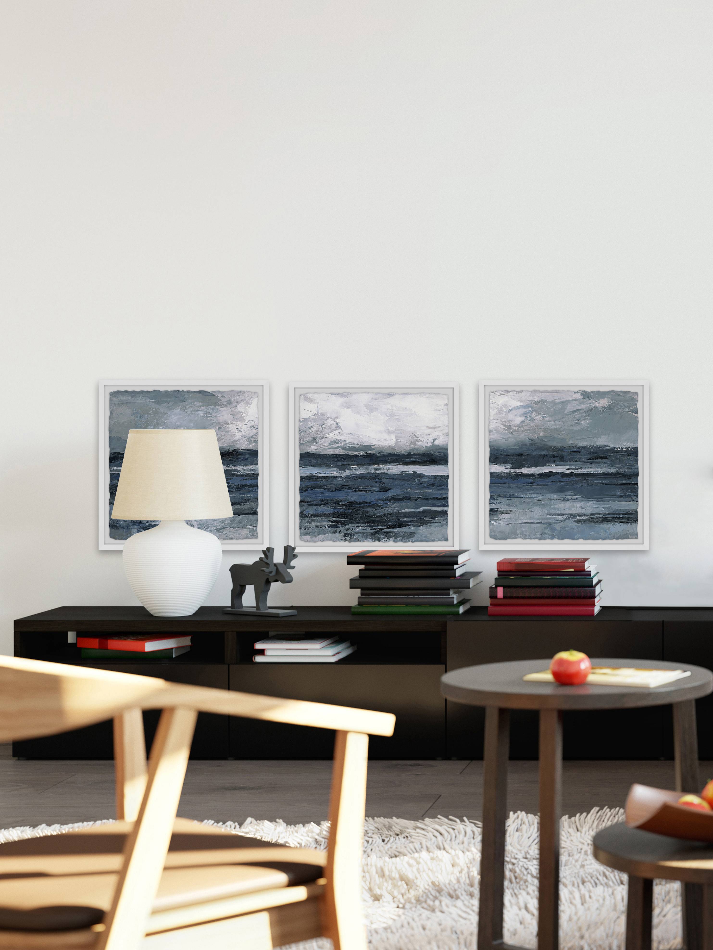 Dark Vast Ocean Triptych