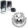 thumbnail image 2 of Accessoire de Bureau Monogramme Adresse Familiale Ronde Personnalisée, 2 of 2