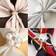 thumbnail image 2 of Oval Brooches Simple Crystal Brooches Shawl Ring Clip Scarves Fastener Silk Scarf Buckle Brooch Wedding Jewelry Accessories, 2 of 4