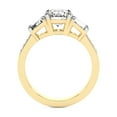 thumbnail image 3 of IGI Certified 3 Carat Oval Shape Lab Grown Diamond Engagement Ring | 14K Yellow Gold | Daria Trapezoid Three Stone Diamond Ring | FG-VS1-VS2 Quality Friendly Diamonds, 3 of 6
