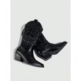 thumbnail image 4 of Western Style Booties With Embroidery And Chunky Heels, 4 of 4
