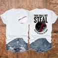 thumbnail image 1 of SDNall Mode Décontractée pour Femmes, T-Shirt à Manches Courtes, Col Rond, Imprimé Double Face, Amour Baseball, 1 of 9