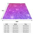 thumbnail image 3 of Honeii Pink Purple Glitter Print Fleece Blanket - Throw Blanket for Bed, Sofa, Couch, Camping, and Travel , Microplush Ultra Soft Warm Blanket-80"x60", 3 of 7