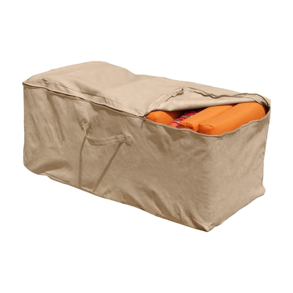 Budge 19"H Tan Patio Cushion Storage Bag, NeverWet Savanna