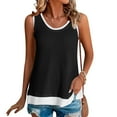 thumbnail image 2 of Drses Waffle Knit Tank Top for Women Summer Trendy Scoop Neck Sleeveless Tops, 2 of 6