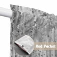 thumbnail image 2 of Gray Grey Forest Kitchen Window Curtains, Swag Curtains Valance for Bedroom Living Room Bathroom, Grey Modern Art Oil Painting Rod Pocket Window Treatment Curtain Block Drapes 2 Panels 36"x45", 2 of 9
