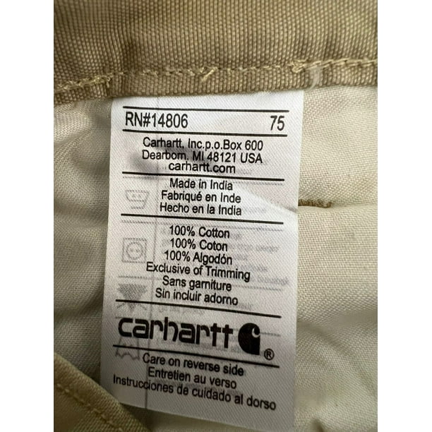 Carhartt relaxed fit rn 14806 deals