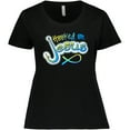 thumbnail image 3 of Inktastic Hooked on Jesus Christian Women's Plus Size T-Shirt, 3 of 5