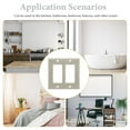 thumbnail image 3 of ETHZZLE Socket Decorative Cover Wall Socket Panel Silver 3A Replace and Decorate Use Electrical Upgrade 1 Set, 3 of 6
