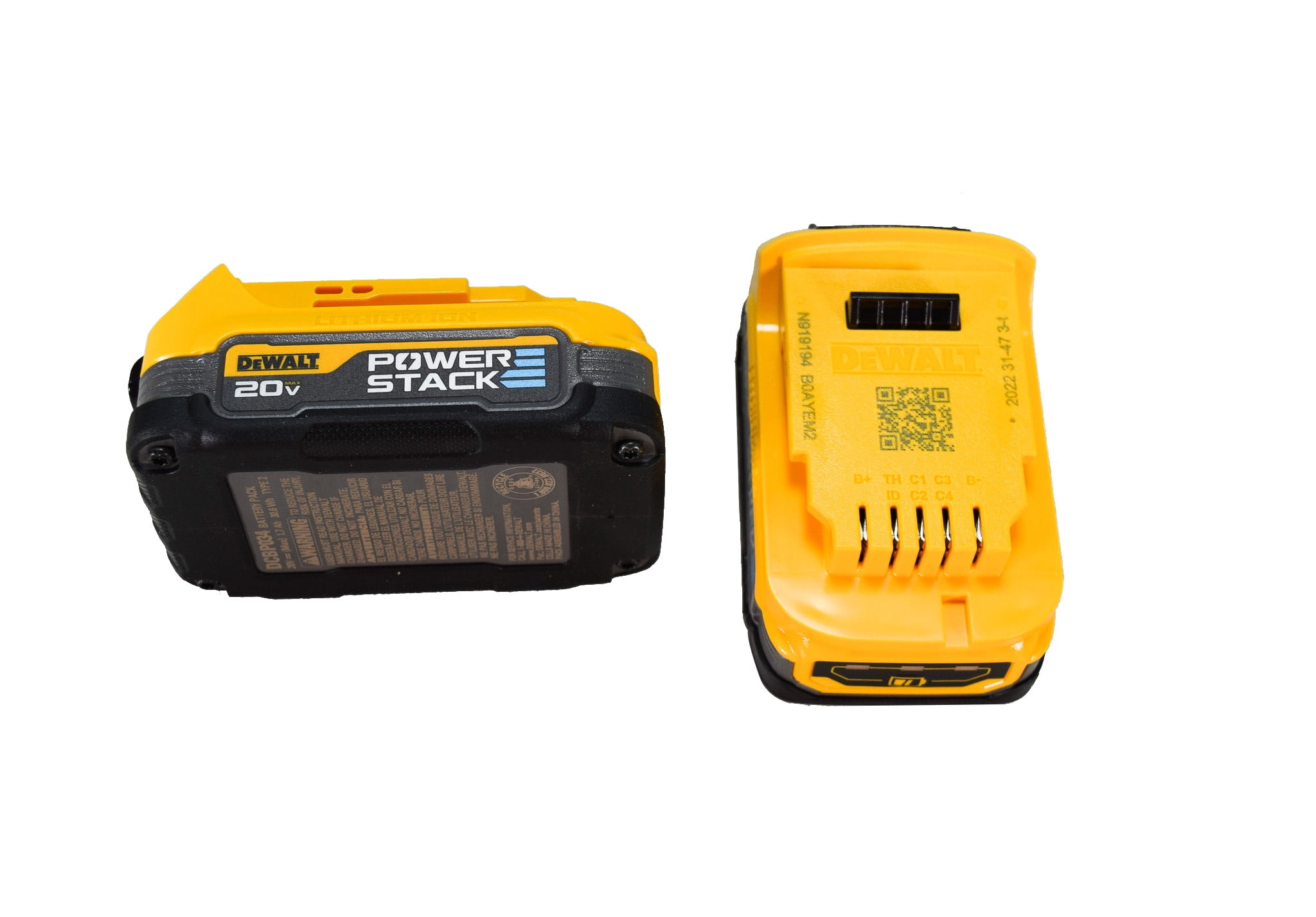 DEWALT 20V MAX POWERSTACK 1.7Ah Compact Battery Pack 2-Pack (DCBP034-2) – 50% More Power, 25% Smaller Size, Fast Charging