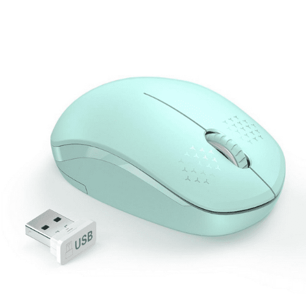 iets houder vorm Silent Click Mouse Wireless Mini Portable Mouse 2.4G Optical Mouse for  Laptop,PC,Mac (Green) - Walmart.com