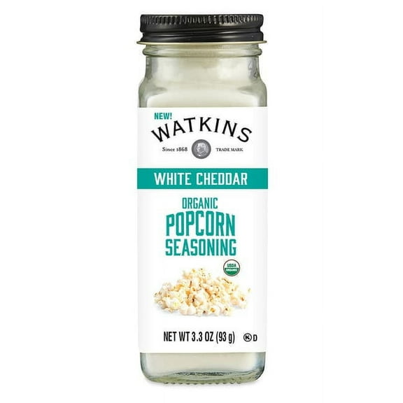Watkins Gourmet Organic White Cheddar Popcorn Seasoning, 3.3 Oz