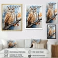 thumbnail image 4 of Designart "Watchful Predators: The Wise Owl" Animals Owl Floater Framed Wall Decor, 4 of 5