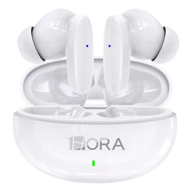Audífonos In-ear Inalámbricos 1hora Aut205 Blanco Auriculares Inalambricos Bluetooth 5.3 Con Microfono