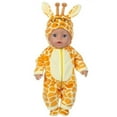 thumbnail image 2 of AmaMary 18 inch Doll Longneck Deer Outfit with Socks, 2 Bibs & 2 Underwear – Soft Cotton Plush Fall Winter Dress-Up Gift for Girls, 2 of 5