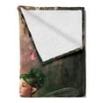 thumbnail image 2 of Fairy Soft Flannel Fleece Throw Blanket, Girl Wings and Butterflies Digital Composition Computer Graphics Elven Creature, Cozy Plush for Indoor and Outdoor Use, 70" x 90", Multicolor, by Ambesonne, 2 of 5