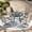 Brown, variant on U-HOMY 5-Piece Outdoor Dining Set with 4 Swivel Chairs and Metal Table, Patio Furniture with Umbrella Hole for Backyard Deck