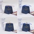 thumbnail image 3 of Cogfs 50 Pcs Navy Blue Diamond Pearl Wedding Party Favour Candy Sweet Gift Boxes, 3 of 4