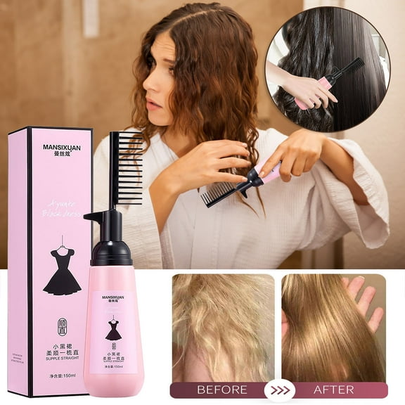 Gzwccvsn 3 Seconds Straightening Cream Hair Straightening Cream Curly Hair Straightening Cream Straight Comb Suitable For All Hair Types magic hair care