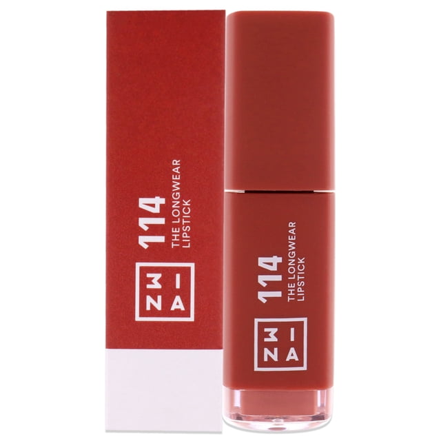 The Longwear Lipstick - 114 Brown de 3Ina para mujeres - Lápiz labial de 0,20 oz