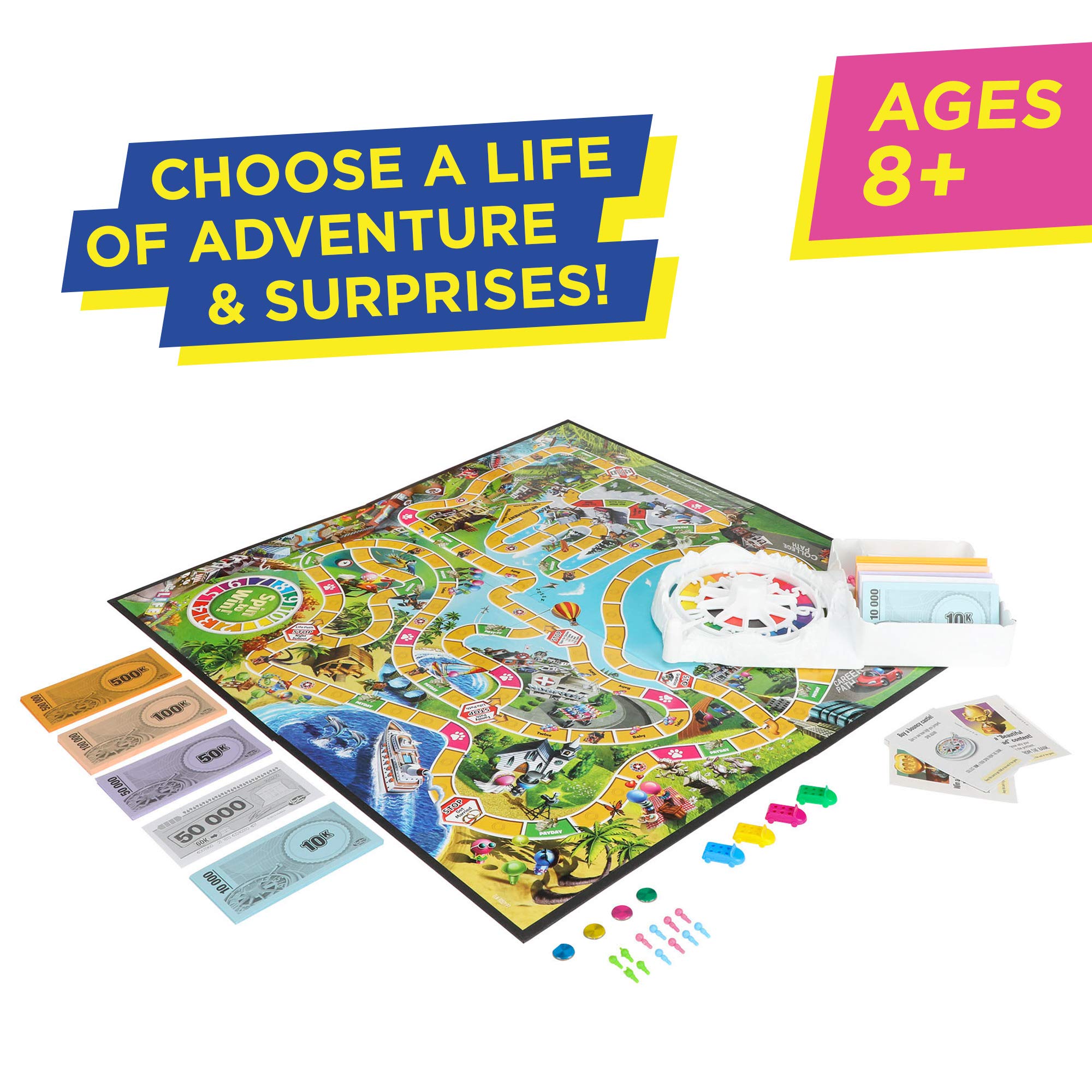 The Game of Life, Board Game for Kids Ages 8 and Up, Game for 2 to 4 Players - image 2 of 8
