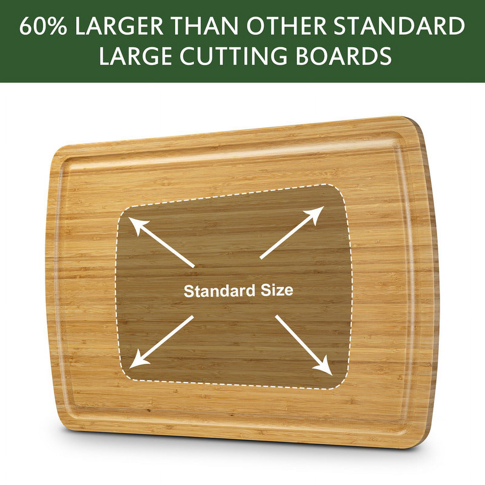 Bamboo Cutting Board 30" x 20", Noodle Board Stove Cover, Extra Large Cutting Board for Kitchen