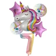 thumbnail image 1 of 6pcs/lot Rainbow Unicorn Balloon, Balloon Number Birthday Party Decorations, Kids Unicorn Party Wedding Balloons Gong Bohan unisex, 1 of 2