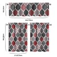 thumbnail image 6 of Kitchen Curtains 36 Inch Short - 3 Panel Set, Rod Pocket Window Curtain, Boho Floral Tribal Style, 100% Polyester for Farmhouse, Kitchen, Cafe, Bedroom, Easy Wash, 6 of 6