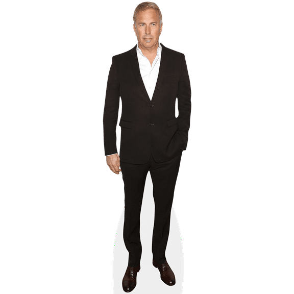 Kevin Costner (Black Suit) Mini Cardboard Cutout Standee