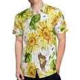 thumbnail image 4 of High Quality Hawaiian Shirts for Men Short Sleeve Aloha Beach Shirt Floral Summer Casual Button Down Shirts Blouses RC7TX9, 4 of 7