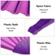 thumbnail image 4 of Abanico Plegable Vintage Abanicos de Mano de Plástico Abanico de Mano de Artesanía para Fiesta de Halloween Boda Decoración 42X23Cm/16.54X9.06, Pack de 10 (Morado), 4 of 7