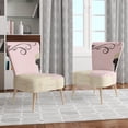 thumbnail image 4 of Designart "French Chandeliers Couture II" Upholstered Fashion Accent Chair - Arm Chair, 4 of 5