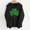 thumbnail image 5 of FDGIU ‌‌‌‌‌Women's Plus Size Saint Patrick's Day Sweatshirt - Oversized Green Shamrock Print Long Sleeve Pullover, 5 of 6