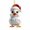 E, variant on Roiihwy Cute Acrylic Rooster Car Pendant For Christmas Tree And Home Holiday Decor, 3.1in, C