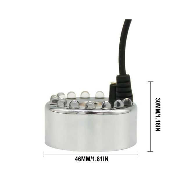Mist Maker Fogger With 12 LED Lights For Indoor Water Fountains Garden Ponds And Small Spaces 100 mL Capacity