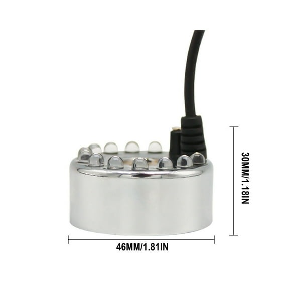 Kezqiaxn Christmas Mist MakerLights Fogs Machine Ultrasonics Mist Water Pond Fogger LED Red Yellow and Blue Light Flashes