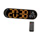 thumbnail image 1 of Reloj de pared digital con alarma dual, práctico y versátil temporizador, visualización de día y semana con Naranja, 1 of 9