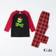thumbnail image 4 of Conjuntos de pijamas navideños familiares a juego Grinch 2024, pijama de Grinch con parte superior y pantalones de pijama a cuadros, pijama de Grinch para niños y adultos para la familia, 10 Años, 4 of 4