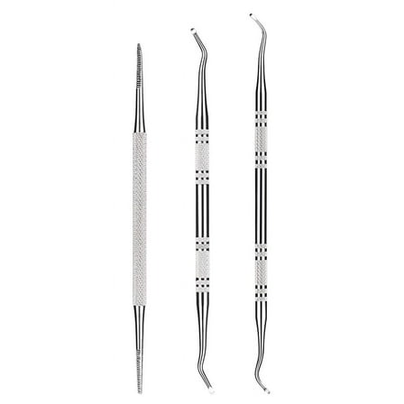 3-Pack Ingrown Toenail File And Lifters, 100% Professional Surgical Stainless Steel Ingrown Toenail Tool -Safe Nail Cleaning Treatment Pedicure Tools Kit Under Sidewall Cleaner Pain Relief Accessories