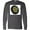 Charcoal Grey, variant on Inktastic Dart Board Long Sleeve T-Shirt