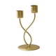 thumbnail image 1 of Candelabro BLESIY para Velas de Pilar Retro Oro 2 Cabezas, 1 of 6