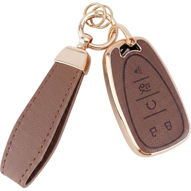Key Fob Cover Compatible with Fit for Audi A4 A3 Q3 Q5 Q7 TT TTS RS3 S4 S3 A1 S6 RS4 RS6 Q2L ABS Smart Remote Key Case Keychain Case Holder Protector,Brown