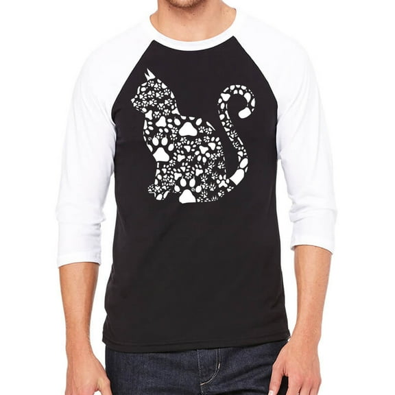 Cat Claws - Men's Raglan Baseball Word Art T-Shirt