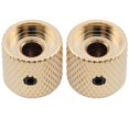 thumbnail image 3 of Musiclily Pro 1/4 Inch Steel Dome Universal Fitting Potentiometer Control Knob with Set Screw for Electric Guitar Bass, Gold (Set of 2), 3 of 5