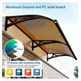 Awning for Door Entrance, Window Awning Door Canopy, Aluminum Bracket+Polycarbonate Canopy with