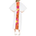 thumbnail image 2 of HAPPY BAY Women's Summer Loungewear Caftan Maxi Boho Nightwear for Women 2X-3X Ivory Pink_AC621, 2 of 5