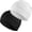 2PCS-Black & White, variant on Cotton Skull Caps for Men Women Breathable Beanie Thin Sleep Hat Night Running Cap Helmet Liner for Cycling Gym