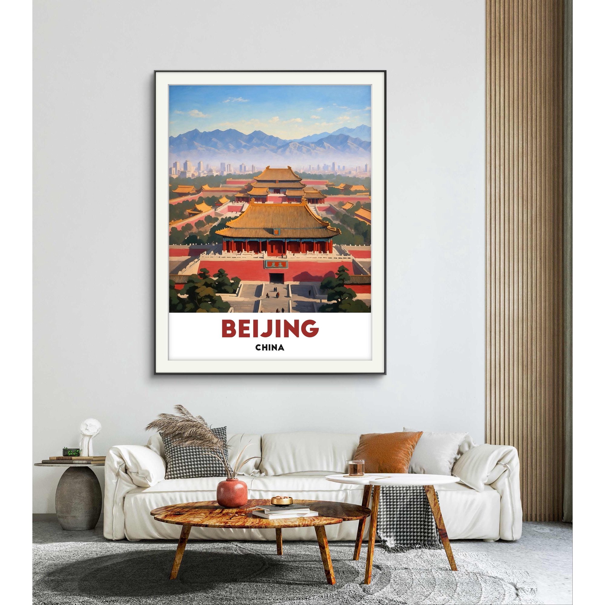 Beijing Poster, A Timeless View Of The Forbidden City Wall Art, China Poster, Poster Only