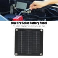 thumbnail image 3 of Solar Car Battery , Environment Friendly Solar Charge Panel Kit 10W 12V Blocking Diode  For Motorcycles Boats, 3 of 8