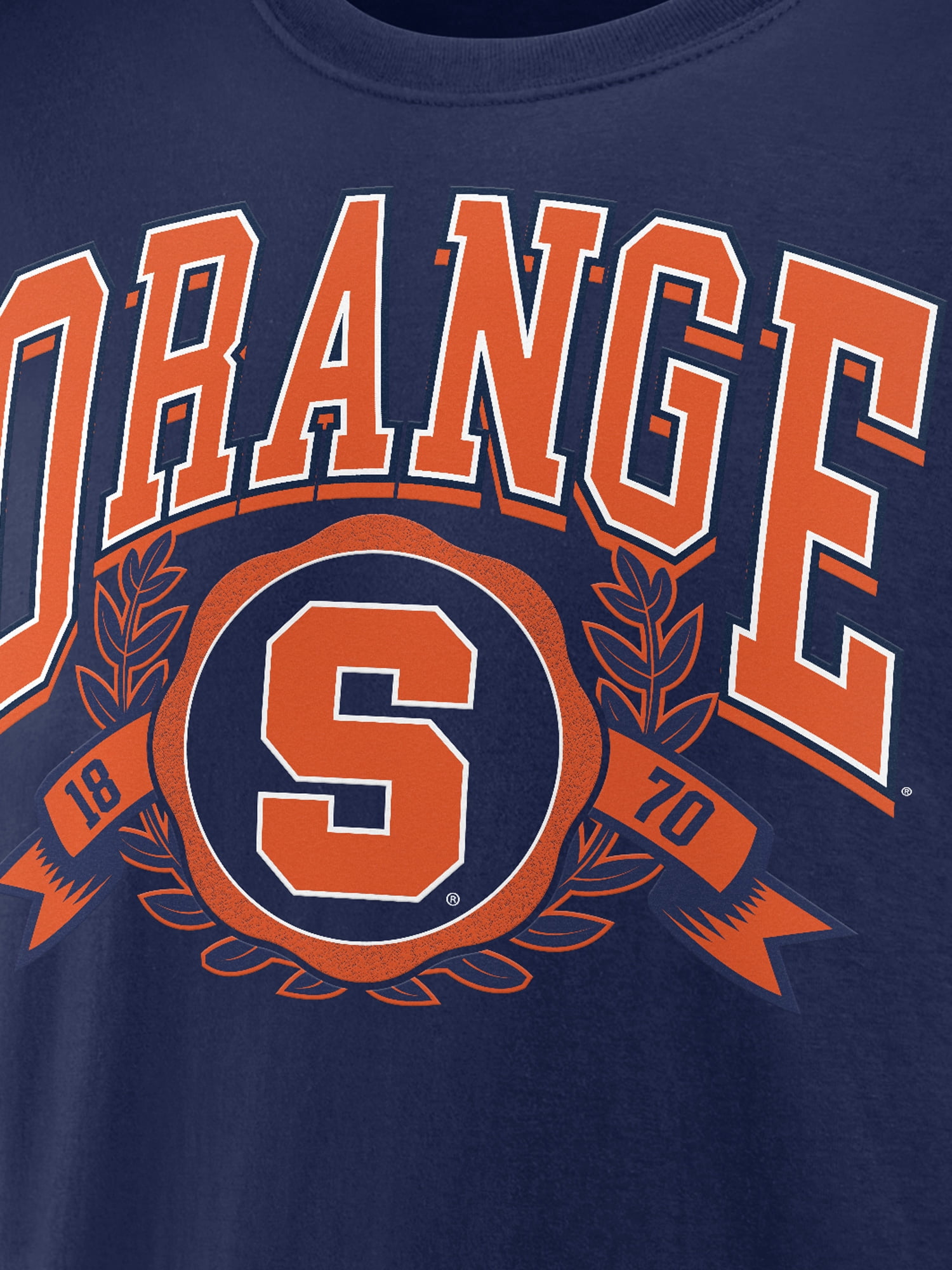 NCAA Syracuse Orange Men's Cotton Navy Short Sleeve T-Shirt